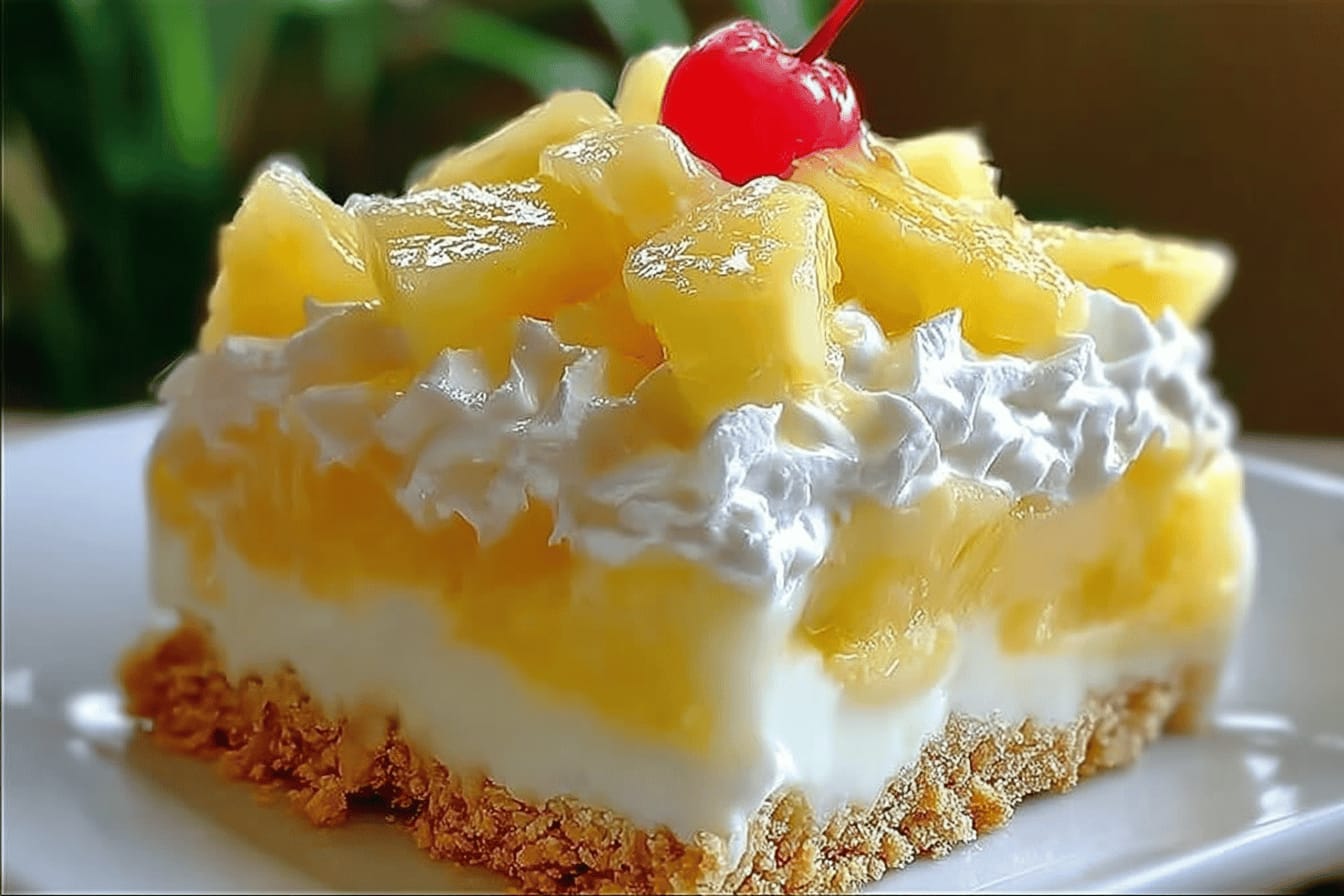 No-Bake Pineapple Cream Delight Recipe