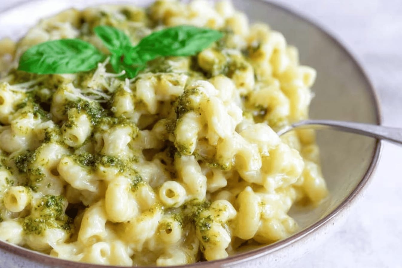 Pesto Mac and Cheese Recipe Delight