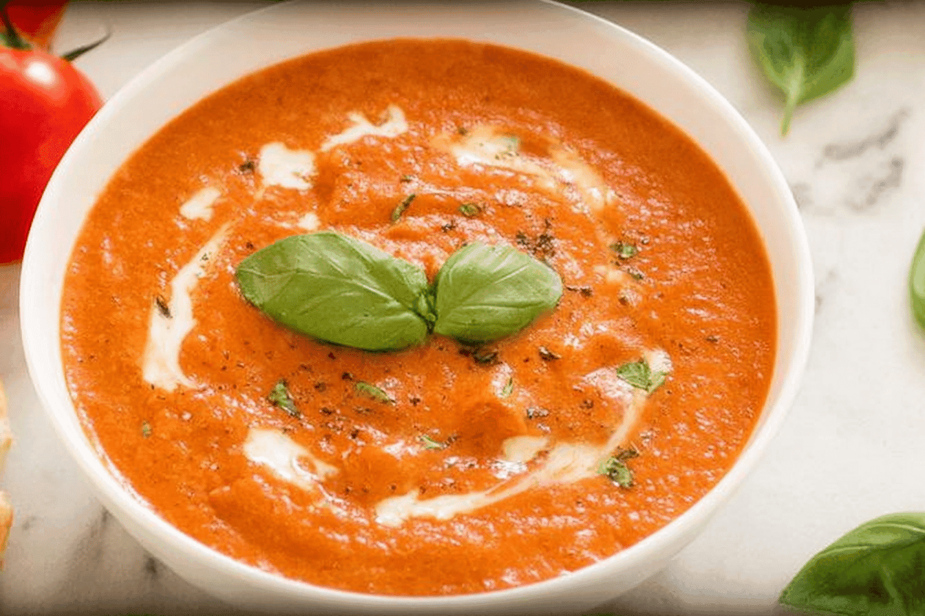Roasted Red Pepper Soup Recipe Delight