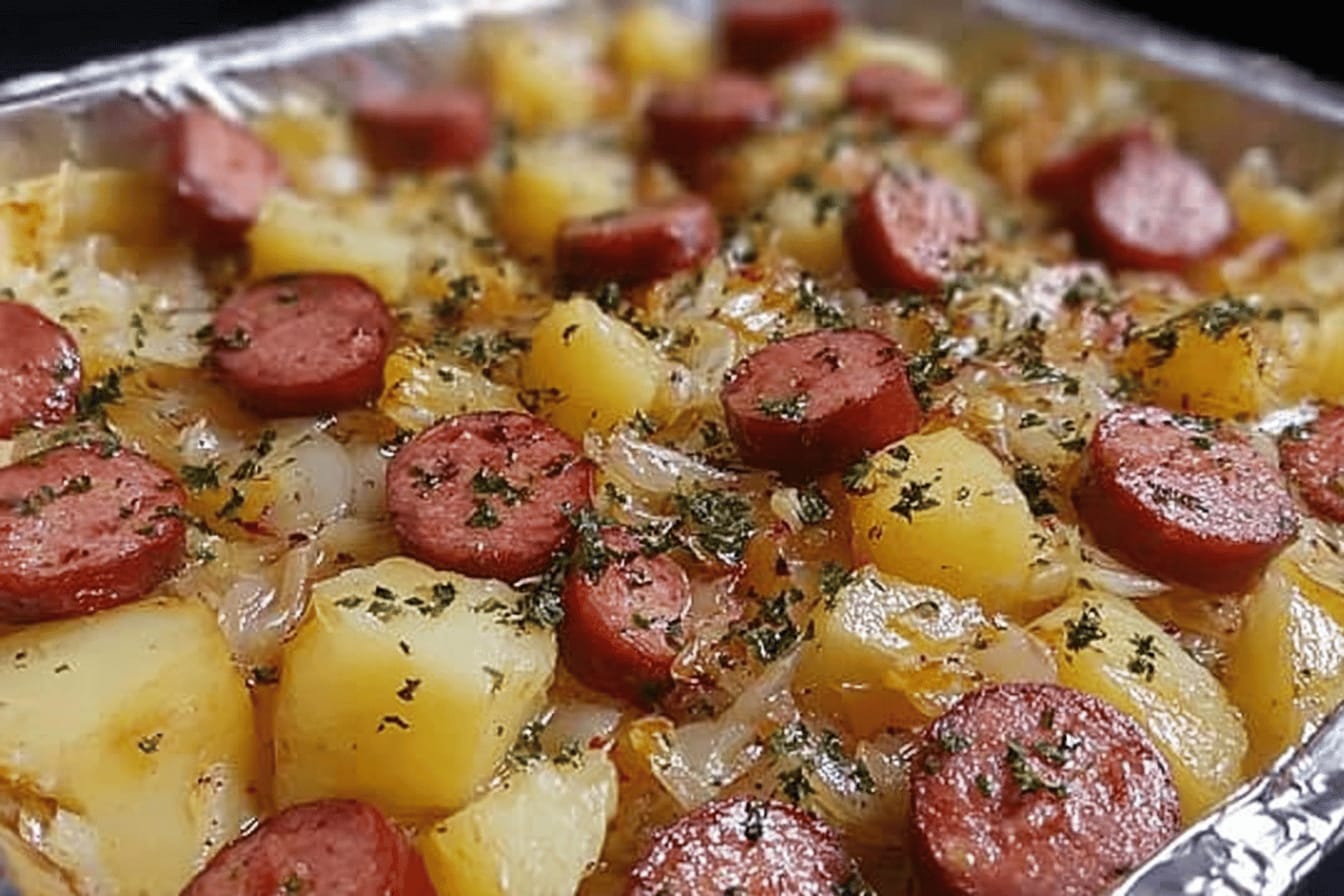 Sausage and Sauerkraut Skillet Recipe