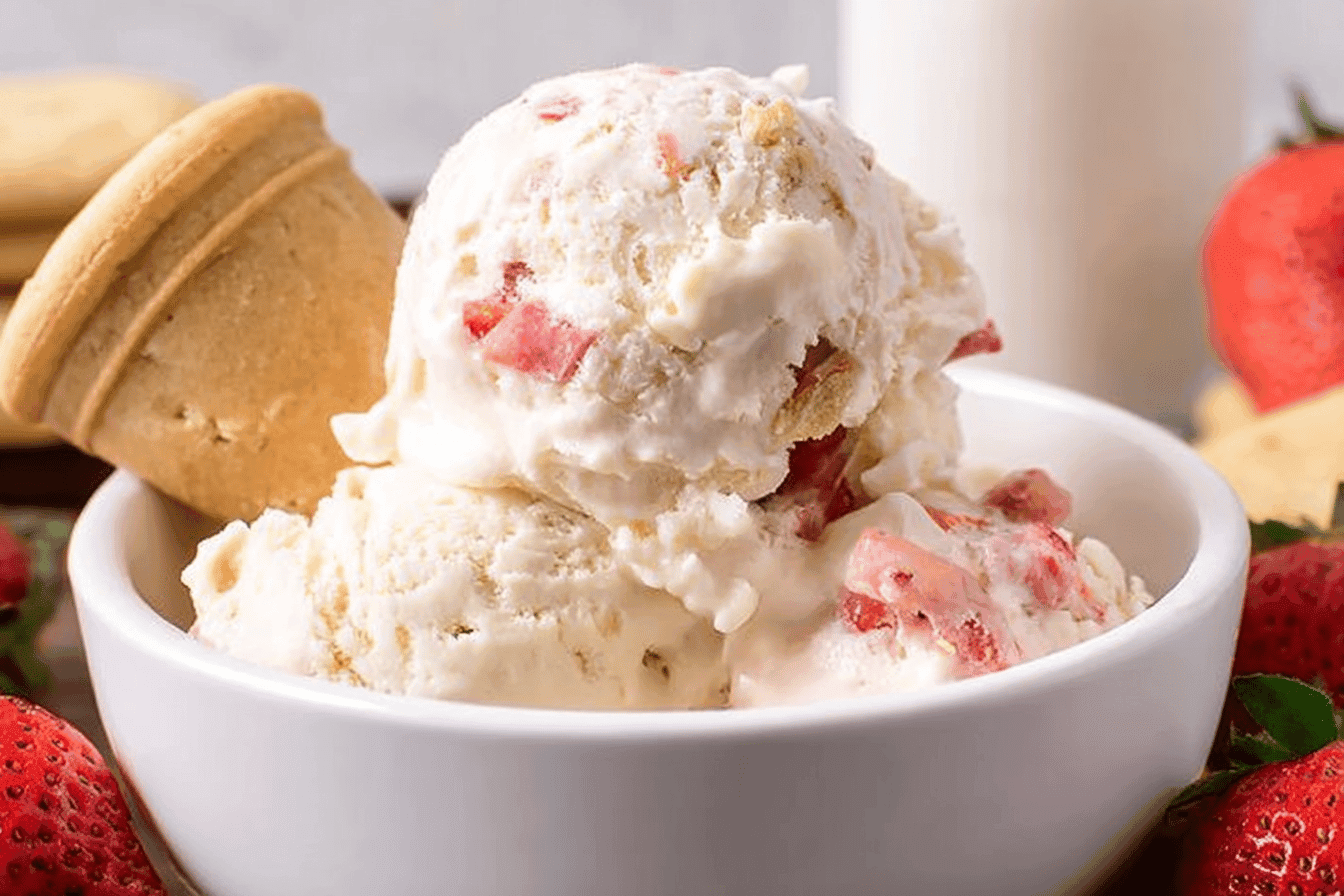 Strawberry Shortbread Ice Cream Recipe