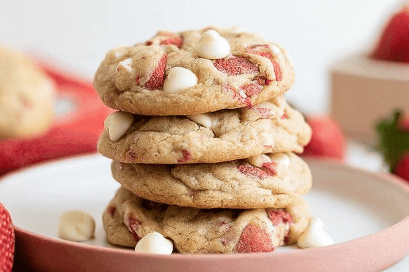 Strawberry White Chocolate Cookie Recipe