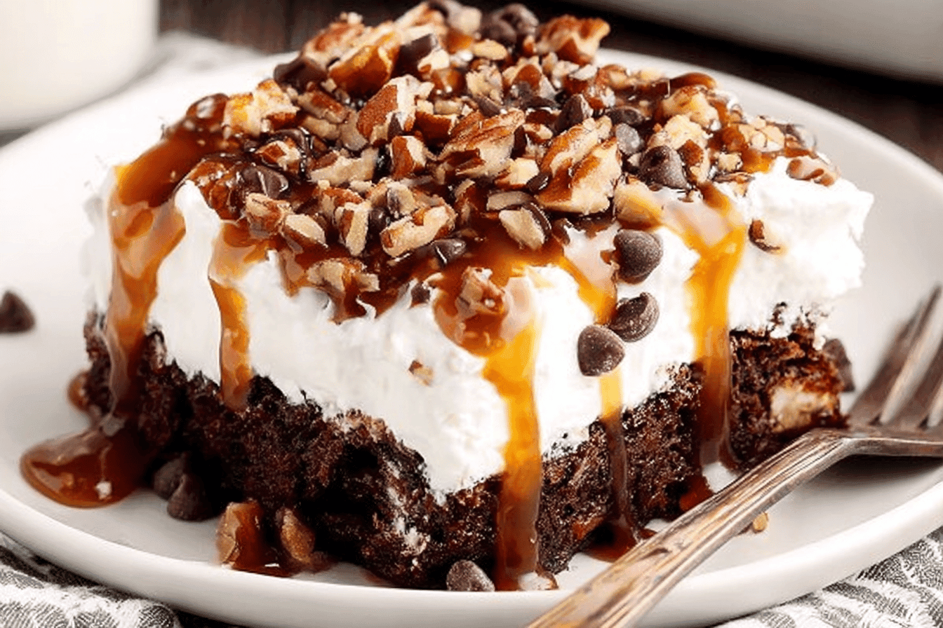 Turtle Poke Cake Recipe Delight