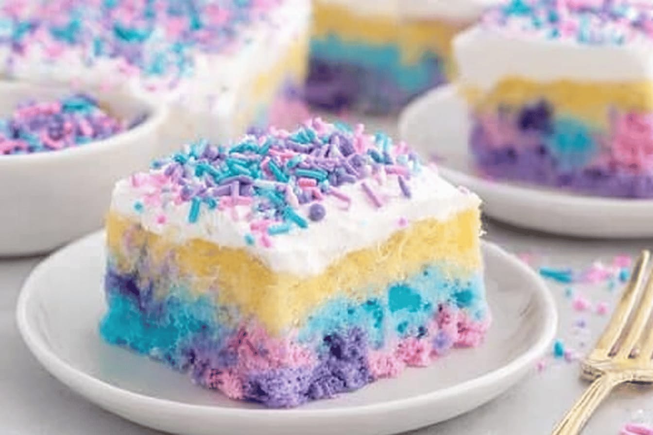 Unicorn Poke Cake Recipe for Magical Treats