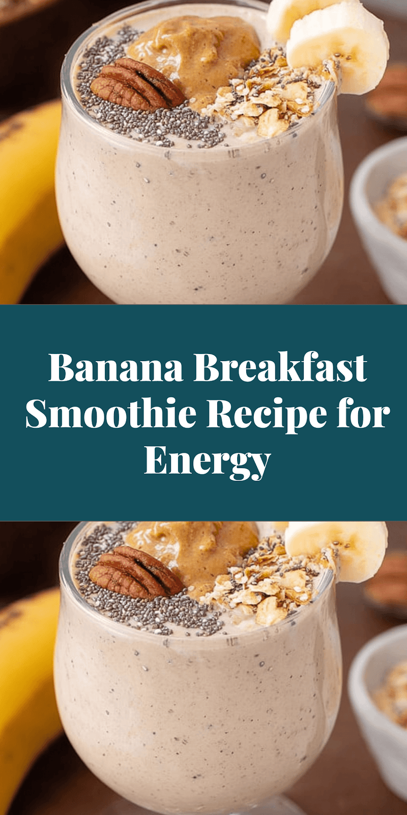 Banana Breakfast Smoothie Recipe for Energy