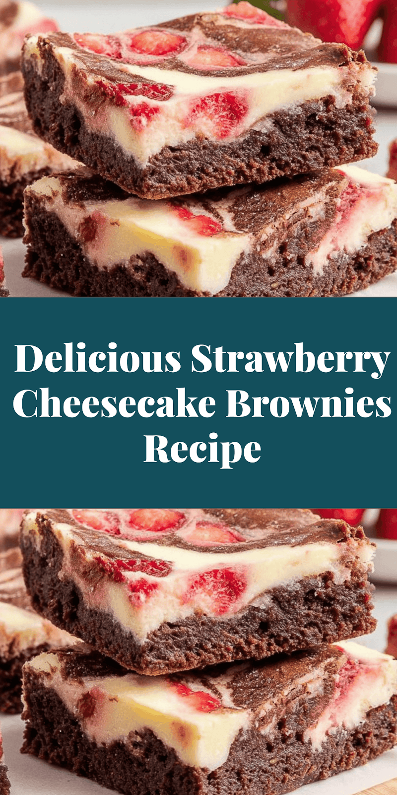 Delicious Strawberry Cheesecake Brownies Recipe