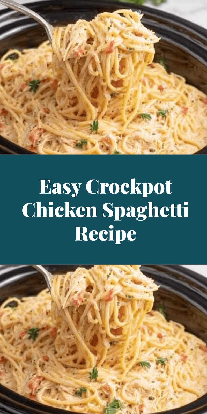 Easy Crockpot Chicken Spaghetti Recipe