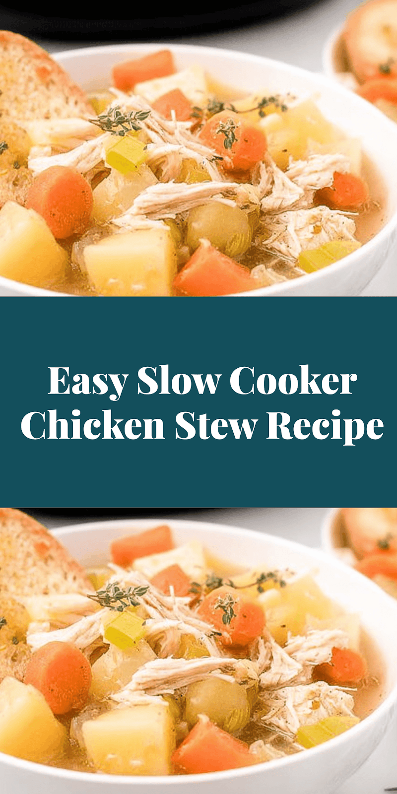 Easy Slow Cooker Chicken Stew Recipe