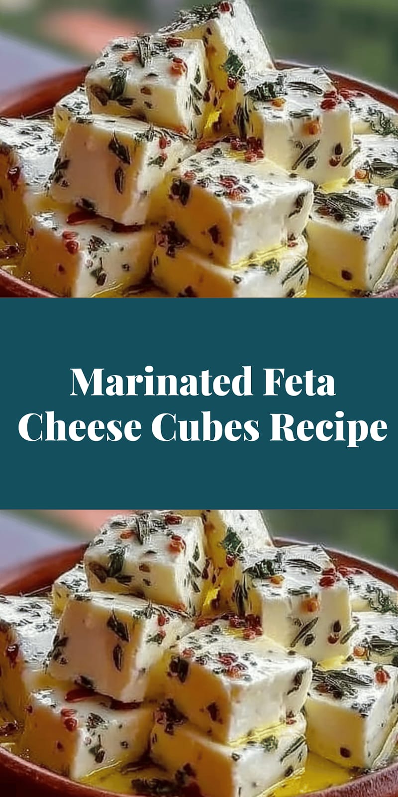 Marinated Feta Cheese Cubes Recipe