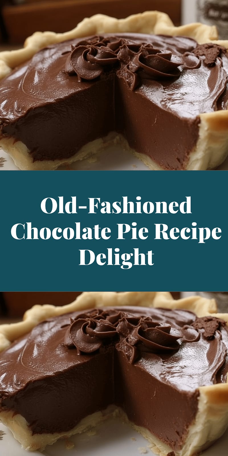 Old-Fashioned Chocolate Pie Recipe Delight