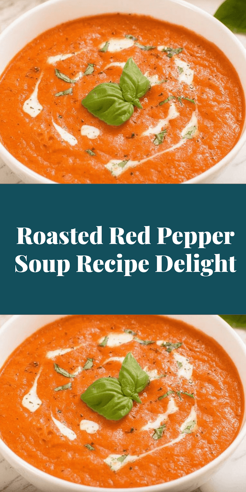 Roasted Red Pepper Soup Recipe Delight