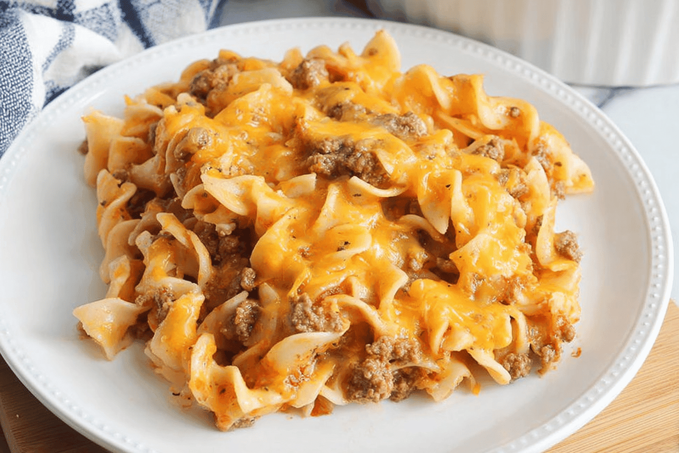 Beef and Noodle Casserole Recipe Delight