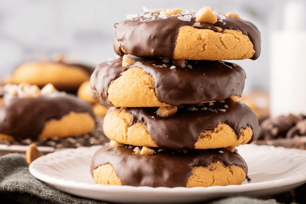 Chocolate Dipped Peanut Butter Cookie Recipe