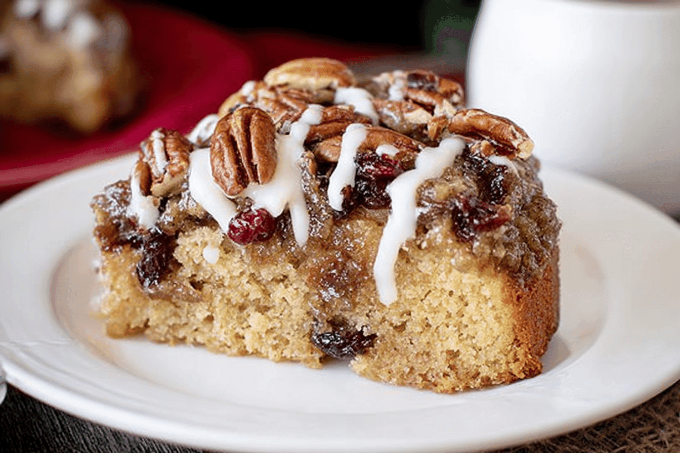 Cranberry Pecan Upside Down Coffee Cake Recipe