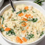 Creamy Lemon Chicken Orzo Soup Recipe