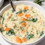 Creamy Lemon Chicken Orzo Soup Recipe