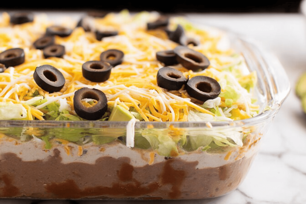 Delicious 7-Layer Bean Dip Recipe