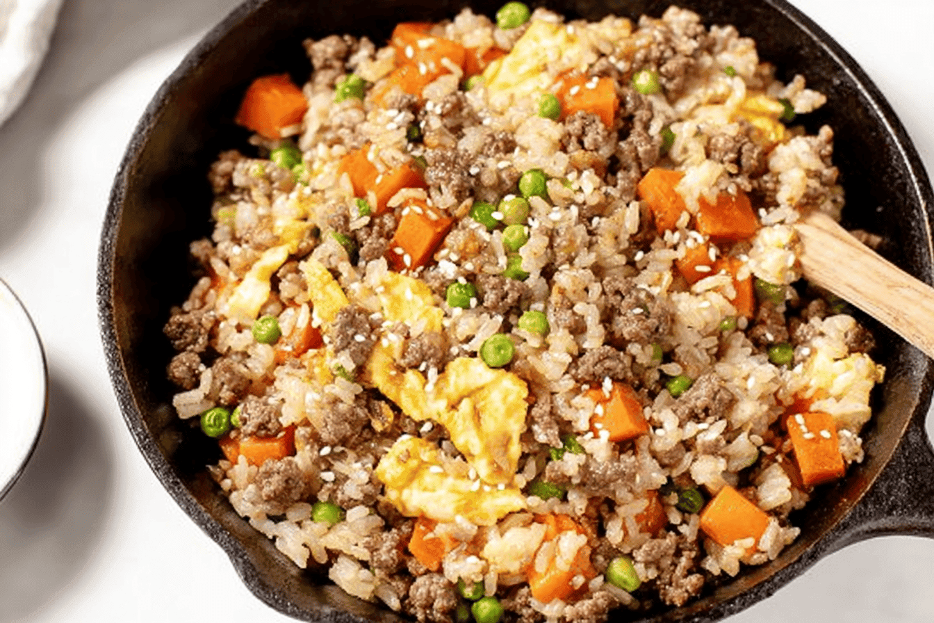 Delicious Ground Beef Fried Rice Recipe