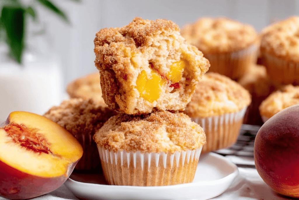 Delicious Homemade Peach Muffins Recipe