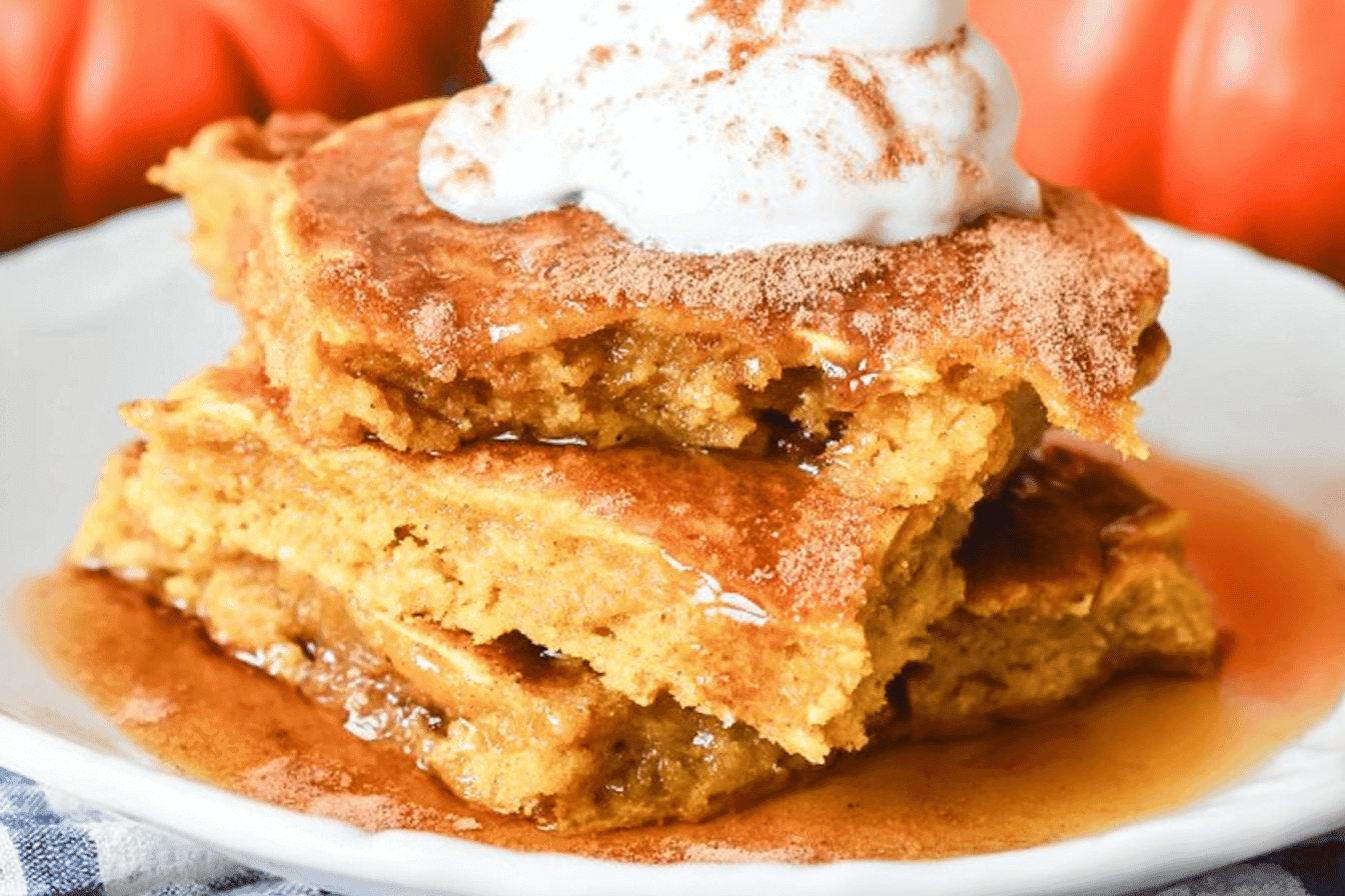 Delicious Pumpkin Sheet Pan Pancakes Recipe