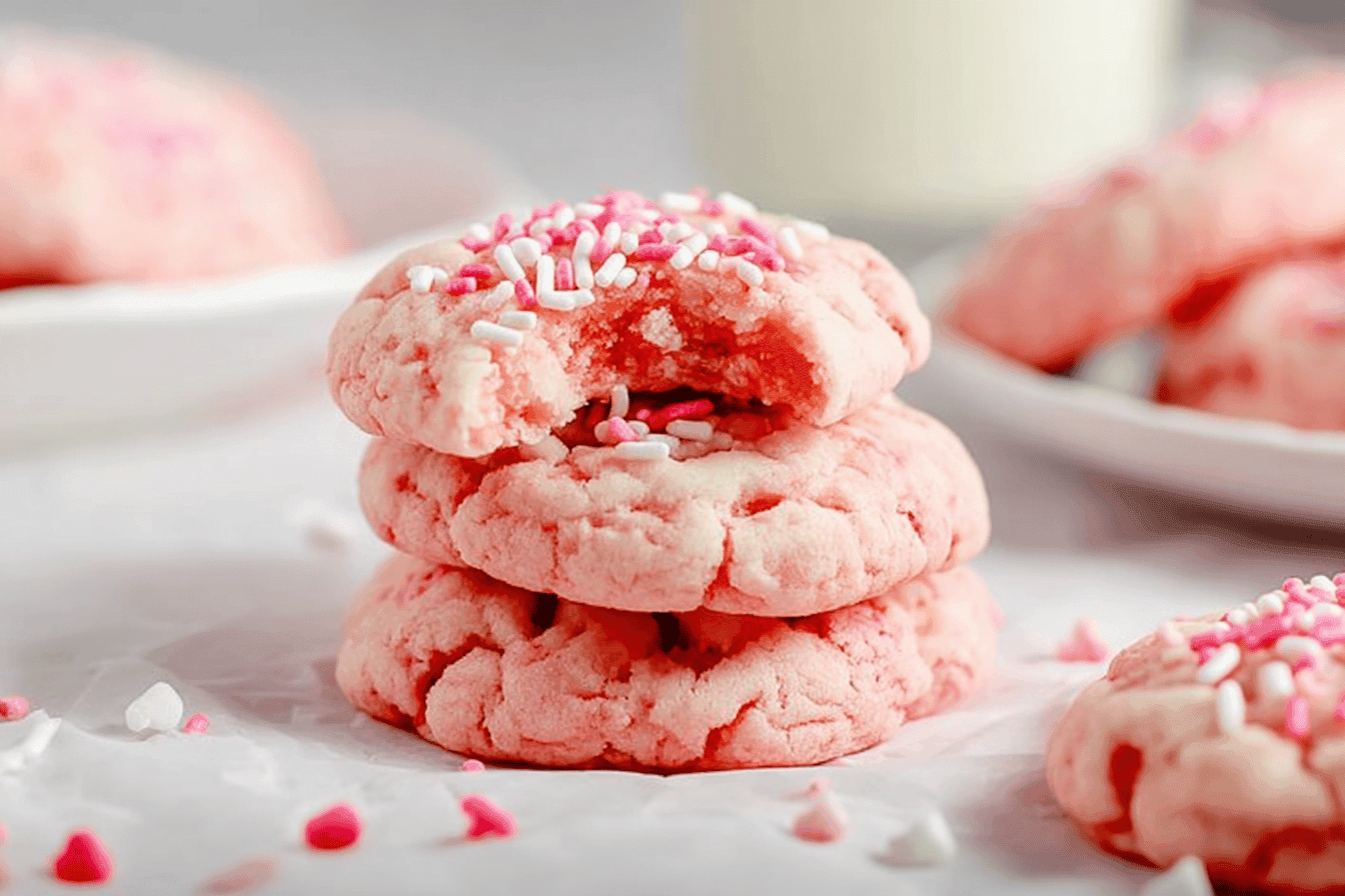 Delicious Strawberry Cake Mix Cookies Recipe