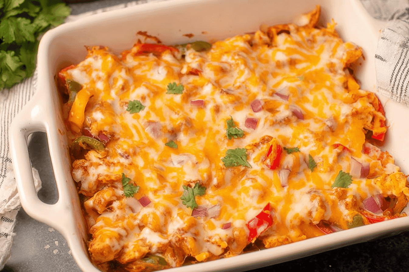 Easy Chicken Fajita Casserole Recipe