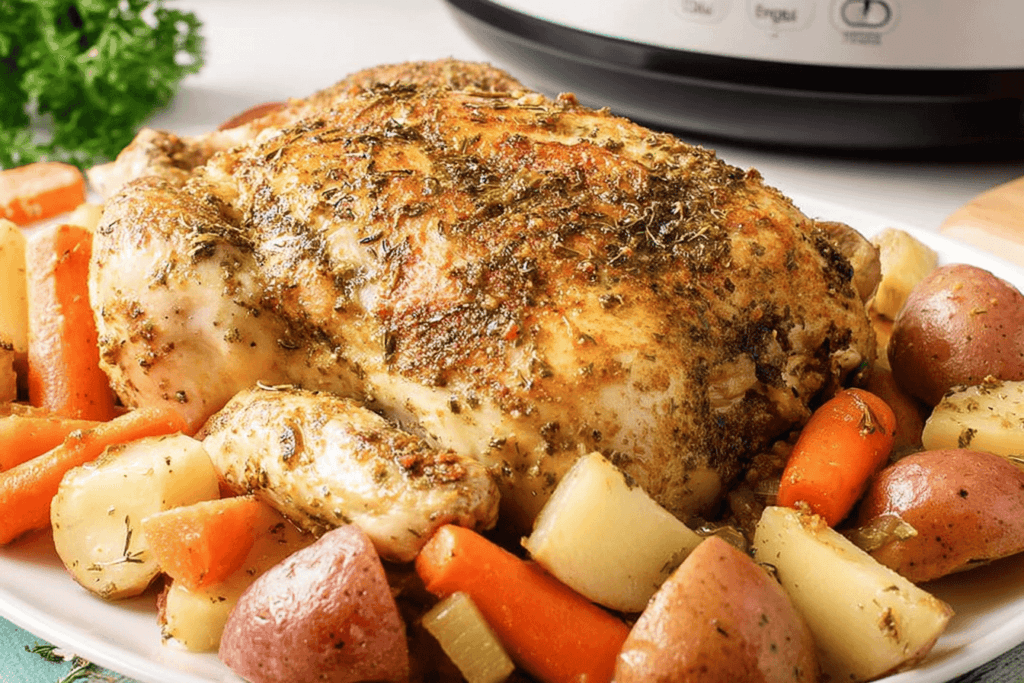 Easy Slow Cooker Whole Chicken Recipe