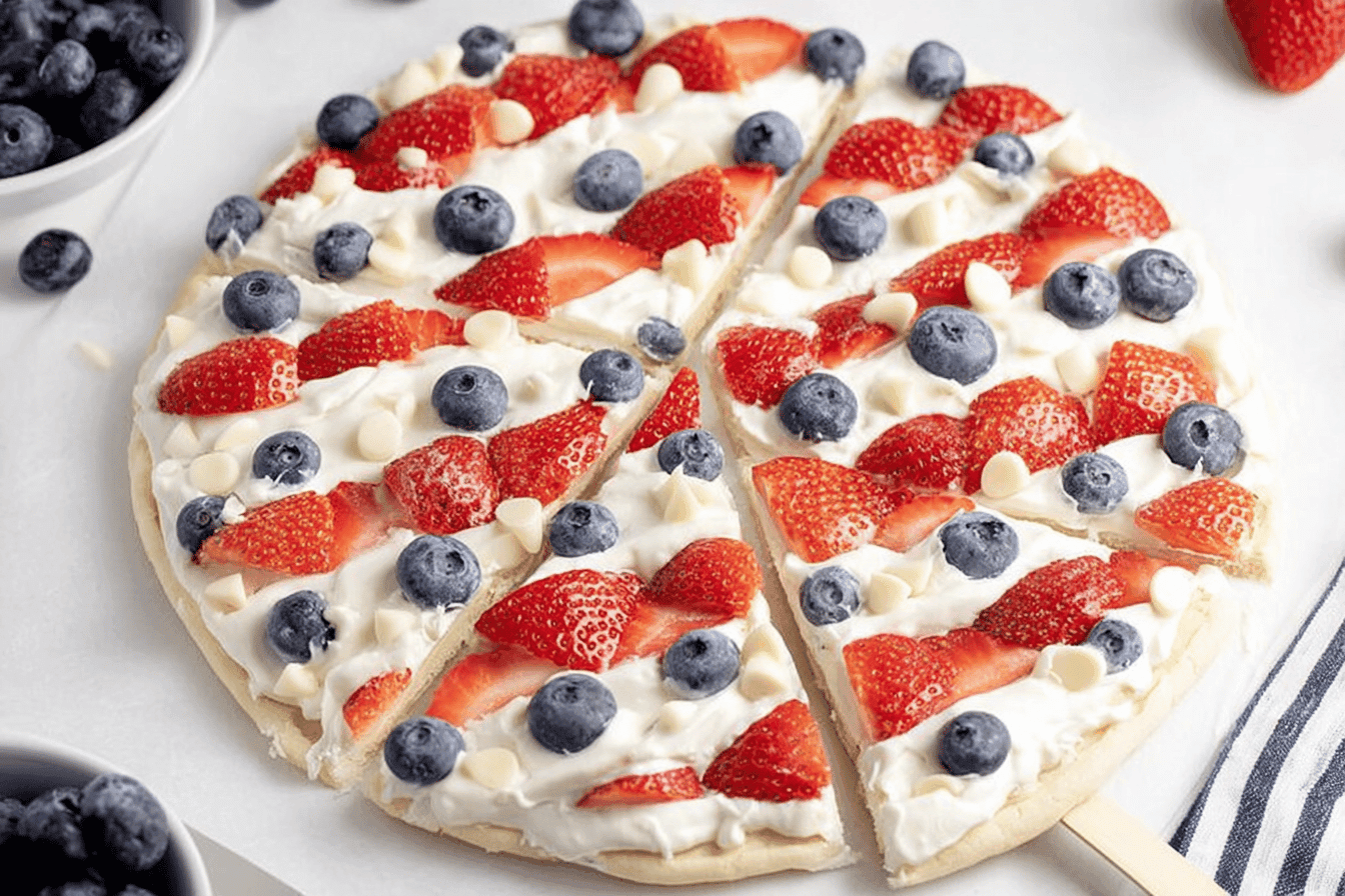 Fourth of July Fruit Pizza Recipe Delight