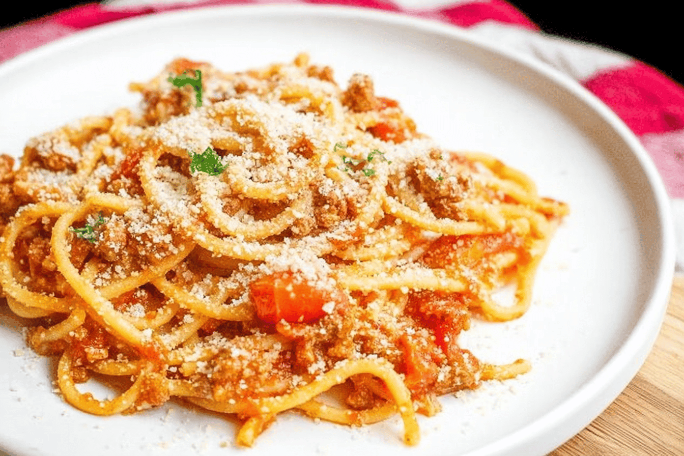 Instant Pot Spaghetti with Meat Sauce Recipe