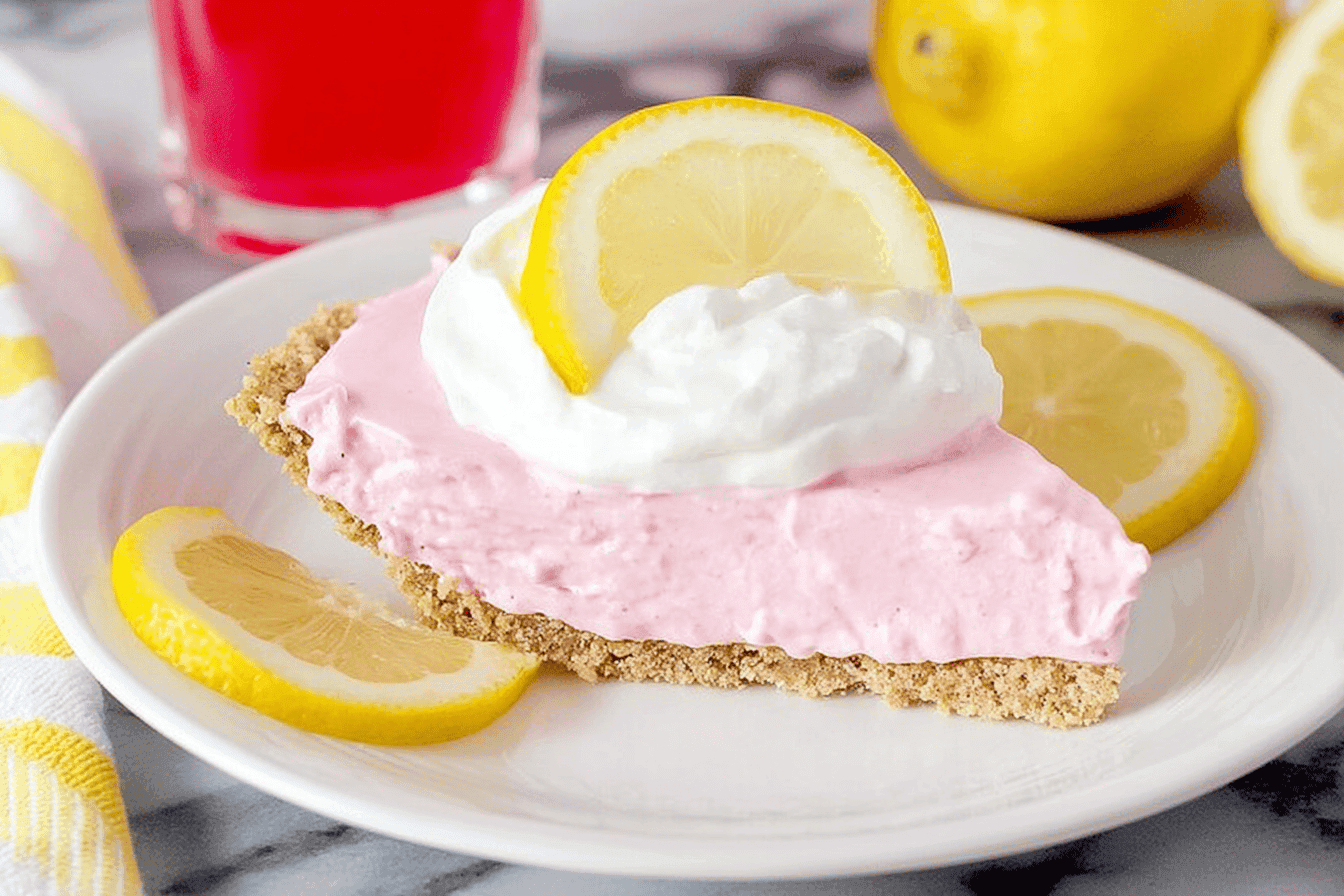 No-Bake Pink Lemonade Pie Recipe