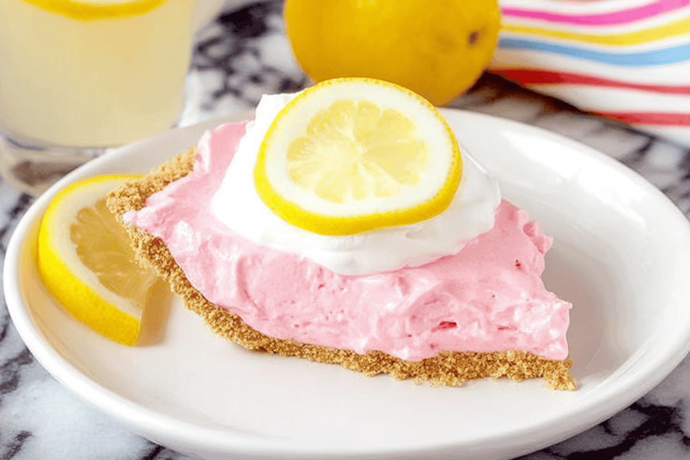 No-Bake Pink Lemonade Pie Recipe