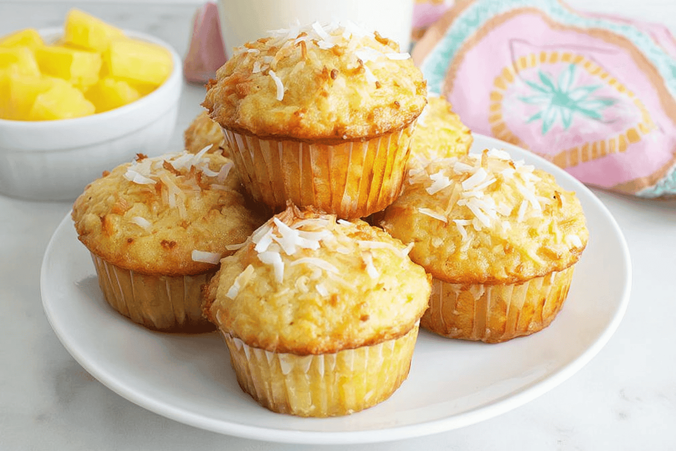Pineapple Coconut Muffins Recipe Delight