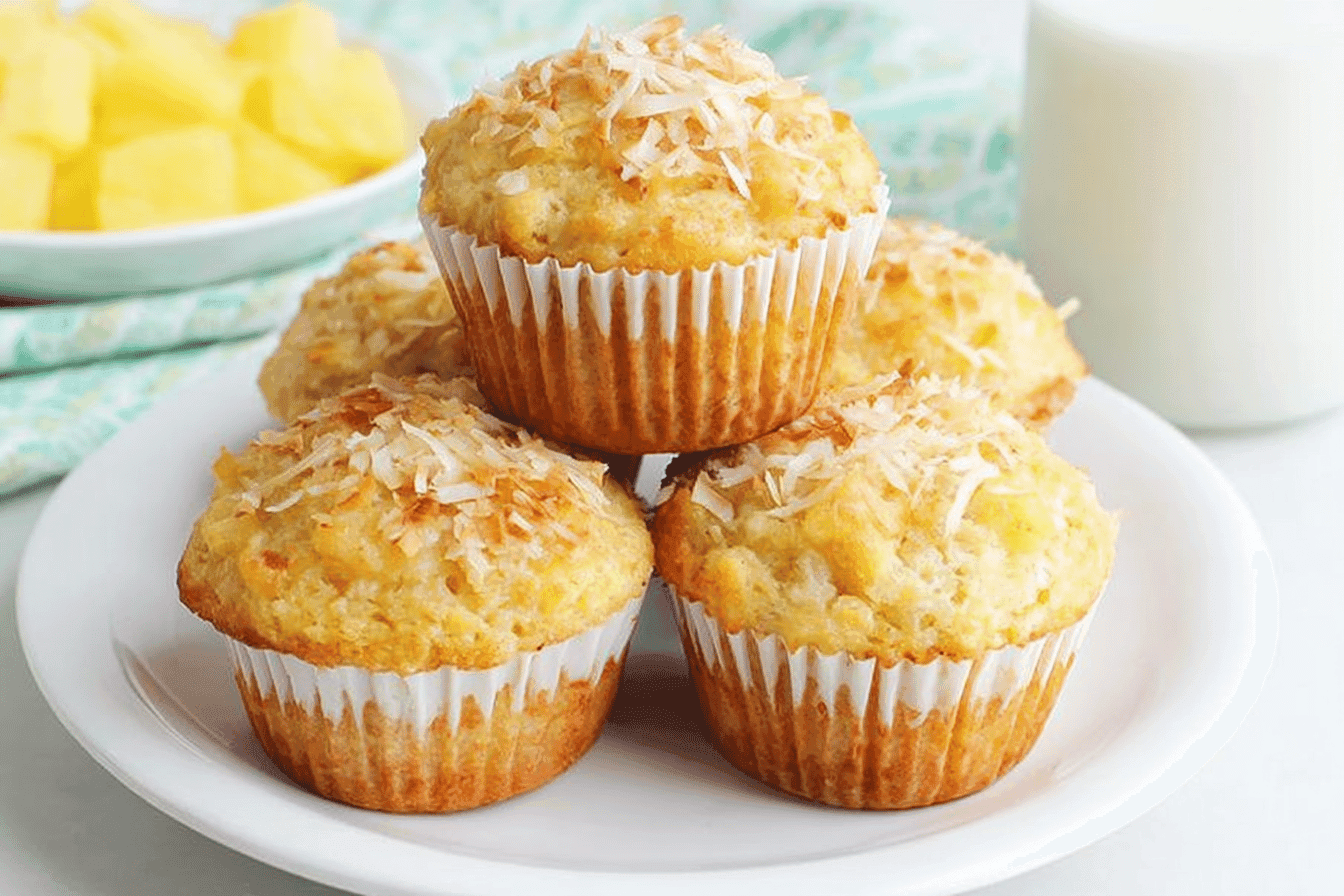 Pineapple Coconut Muffins Recipe Delight