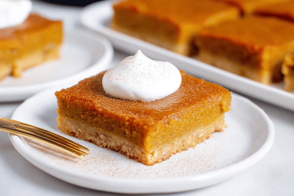 Pumpkin Pie Bars Recipe for Fall Treats