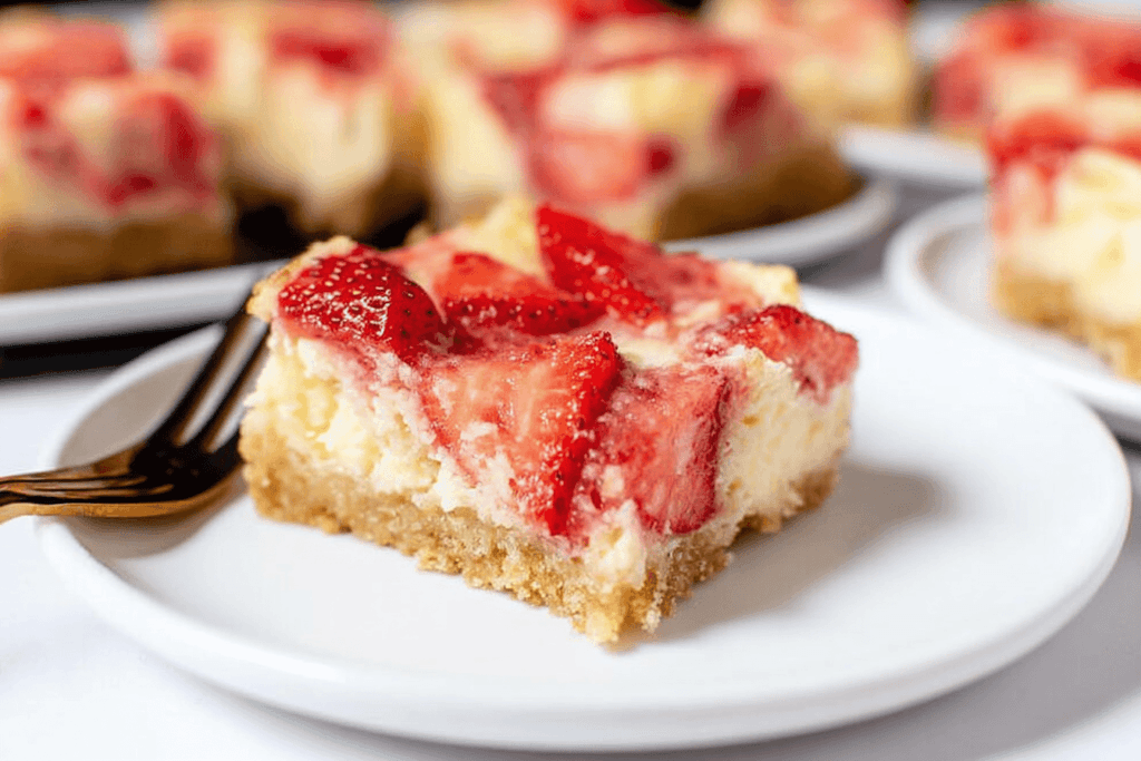 Strawberry Cheesecake Bars Recipe Delight