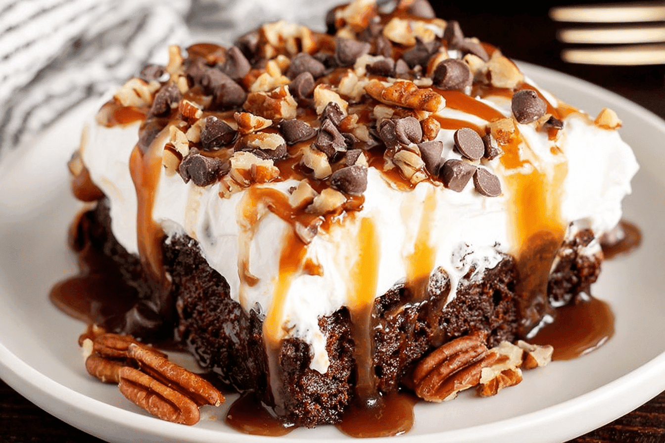 Turtle Poke Cake Recipe Delight