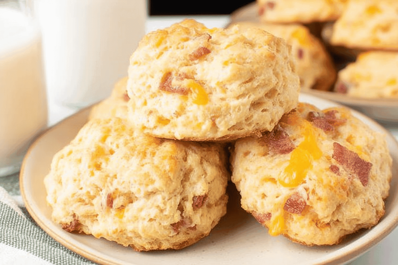 Bacon Cheddar Biscuits Recipe for Breakfast Delight