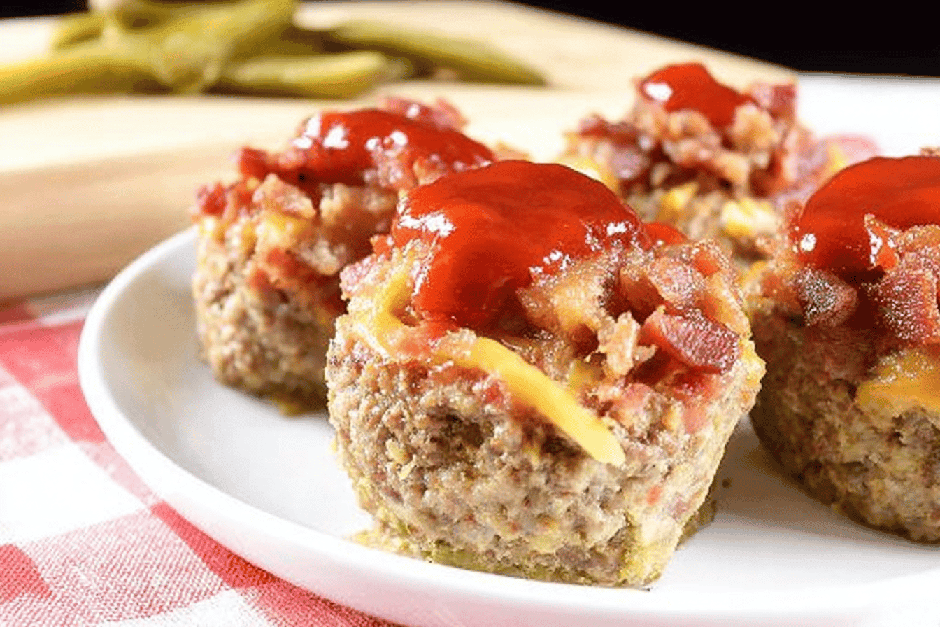 Bacon Cheeseburger Meatloaf Muffins Recipe