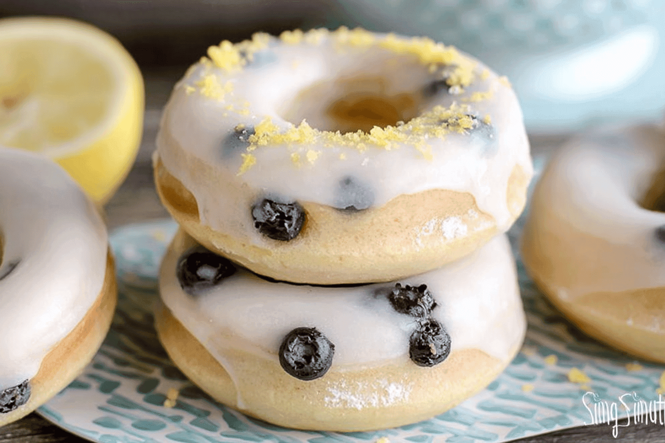 Baked Lemon Blueberry Donuts Recipe