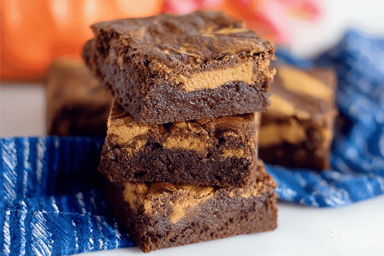 Chocolate Pumpkin Swirl Brownies Recipe