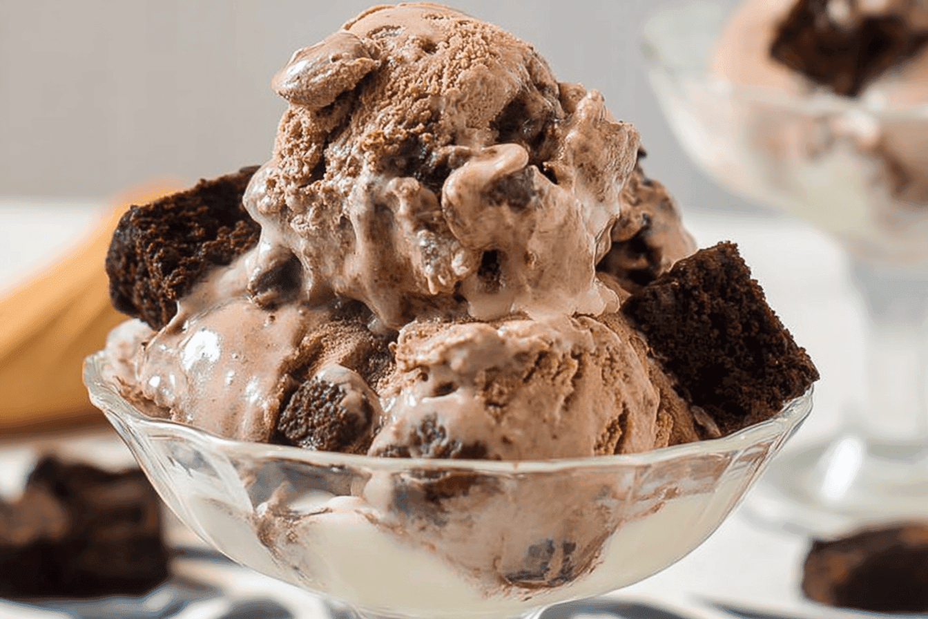 Decadent Chocolate Brownie Ice Cream Recipe