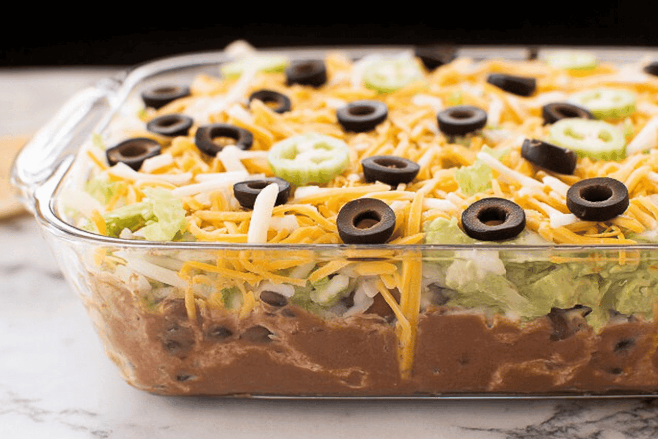Delicious 7-Layer Bean Dip Recipe