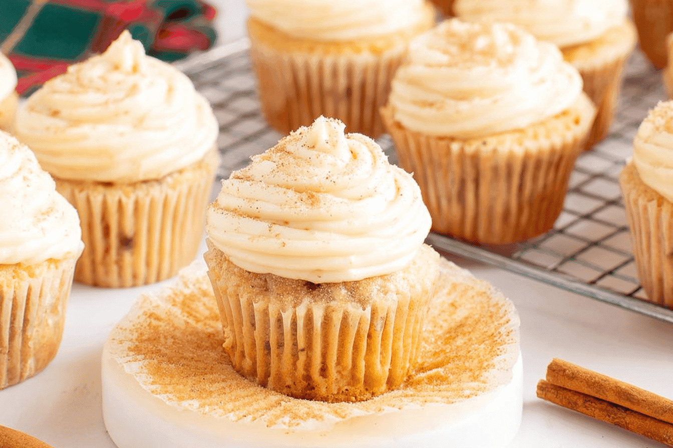 Delicious Eggnog Cupcakes for Festive Celebrations