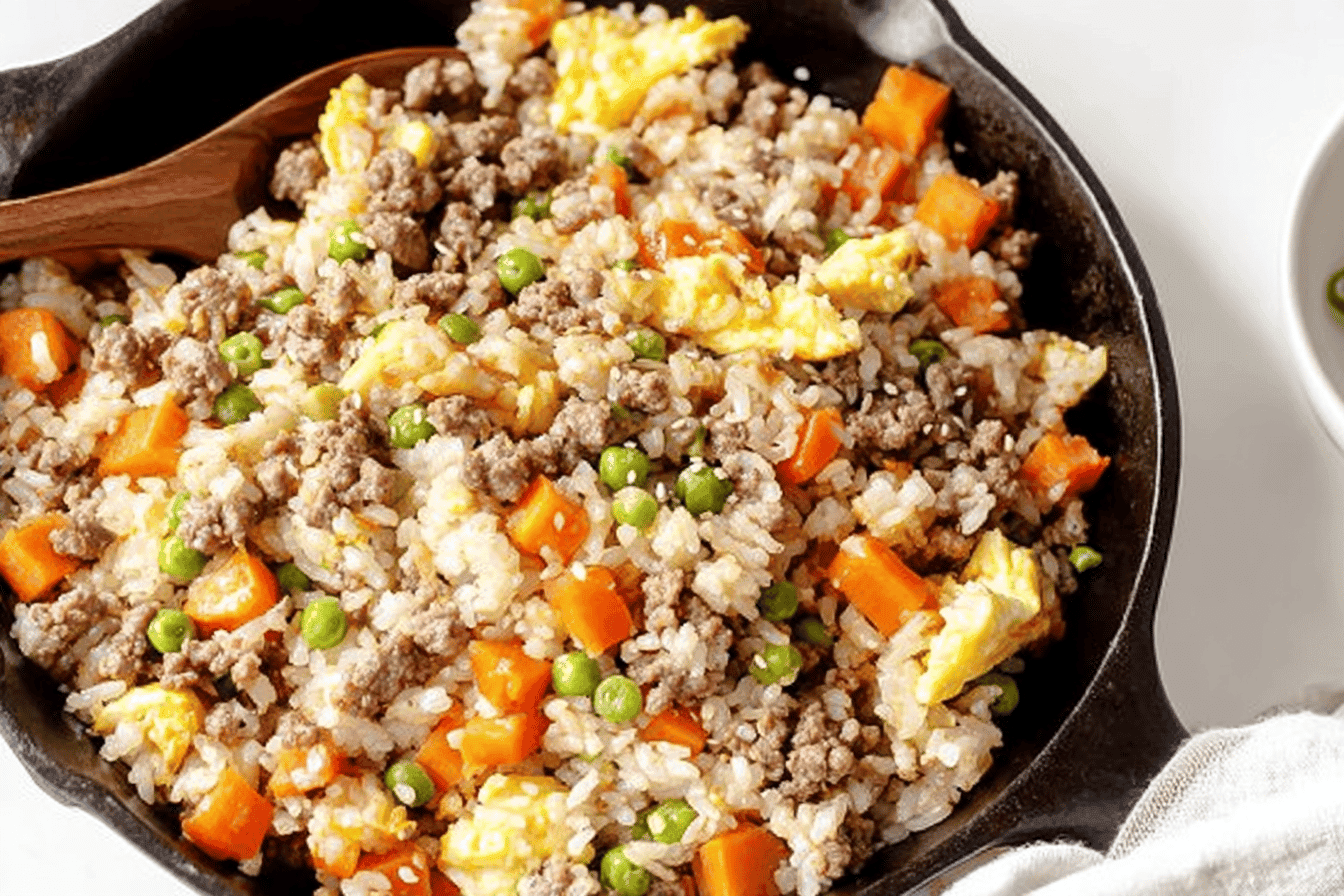 Delicious Ground Beef Fried Rice Recipe