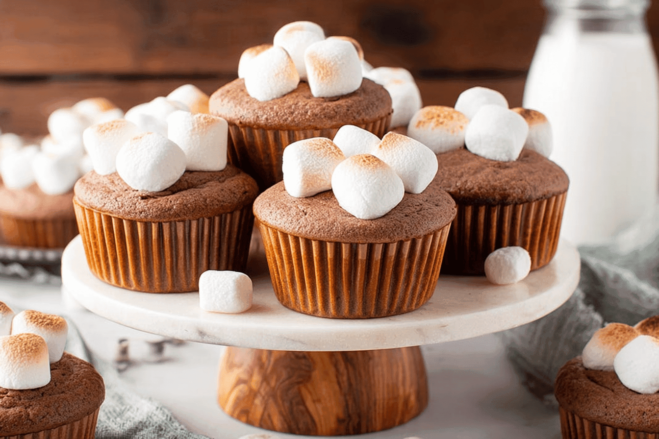Delicious Hot Chocolate Cupcakes Recipe