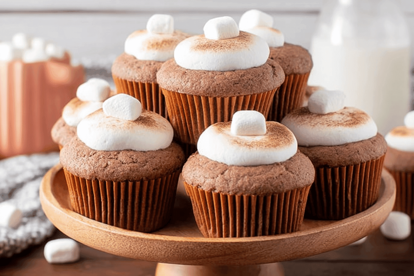 Delicious Hot Chocolate Cupcakes Recipe