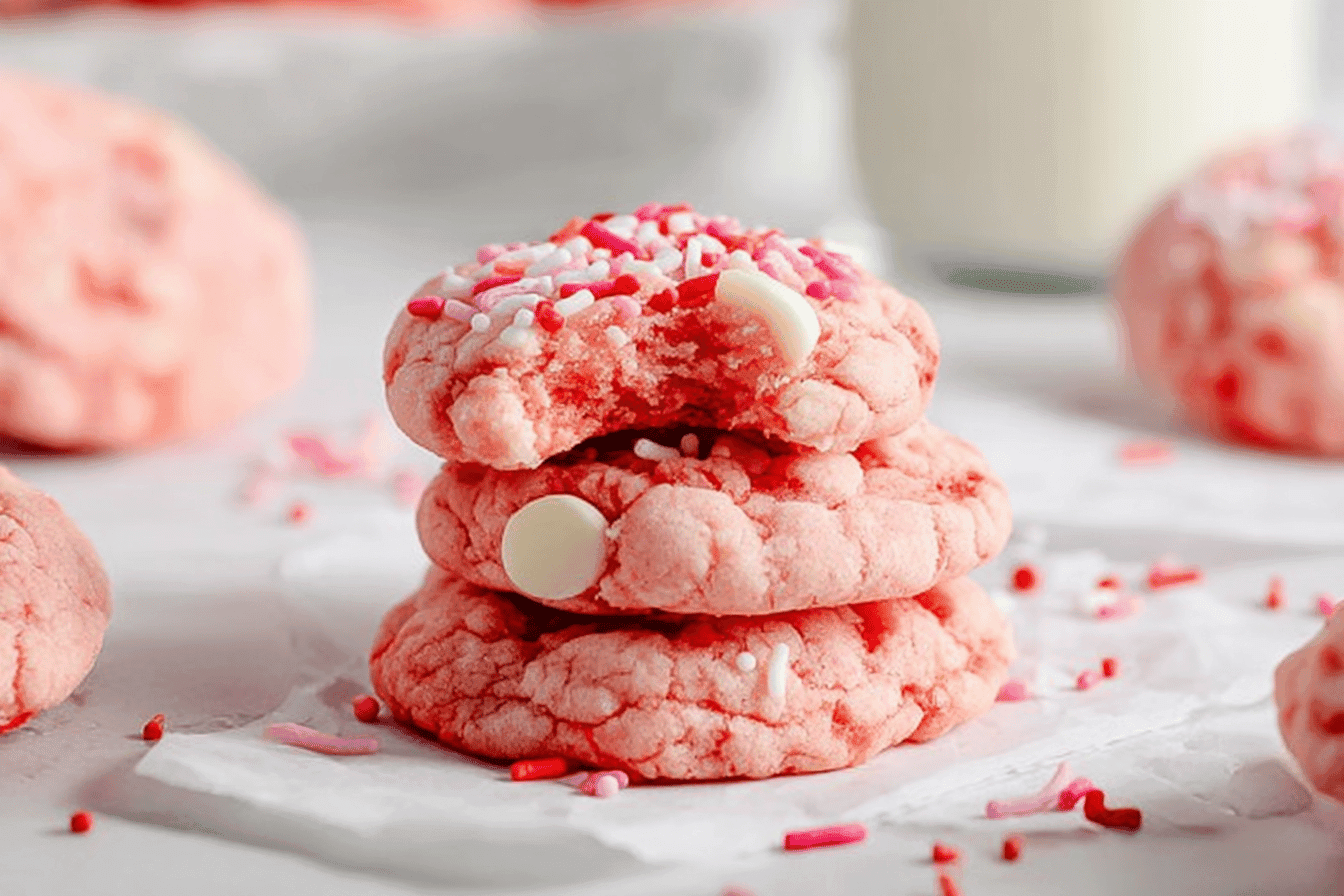 Delicious Strawberry Cake Mix Cookies Recipe