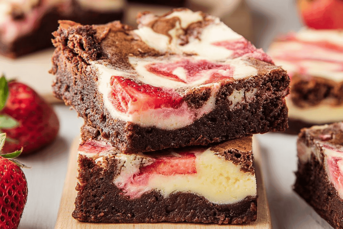 Delicious Strawberry Cheesecake Brownies Recipe