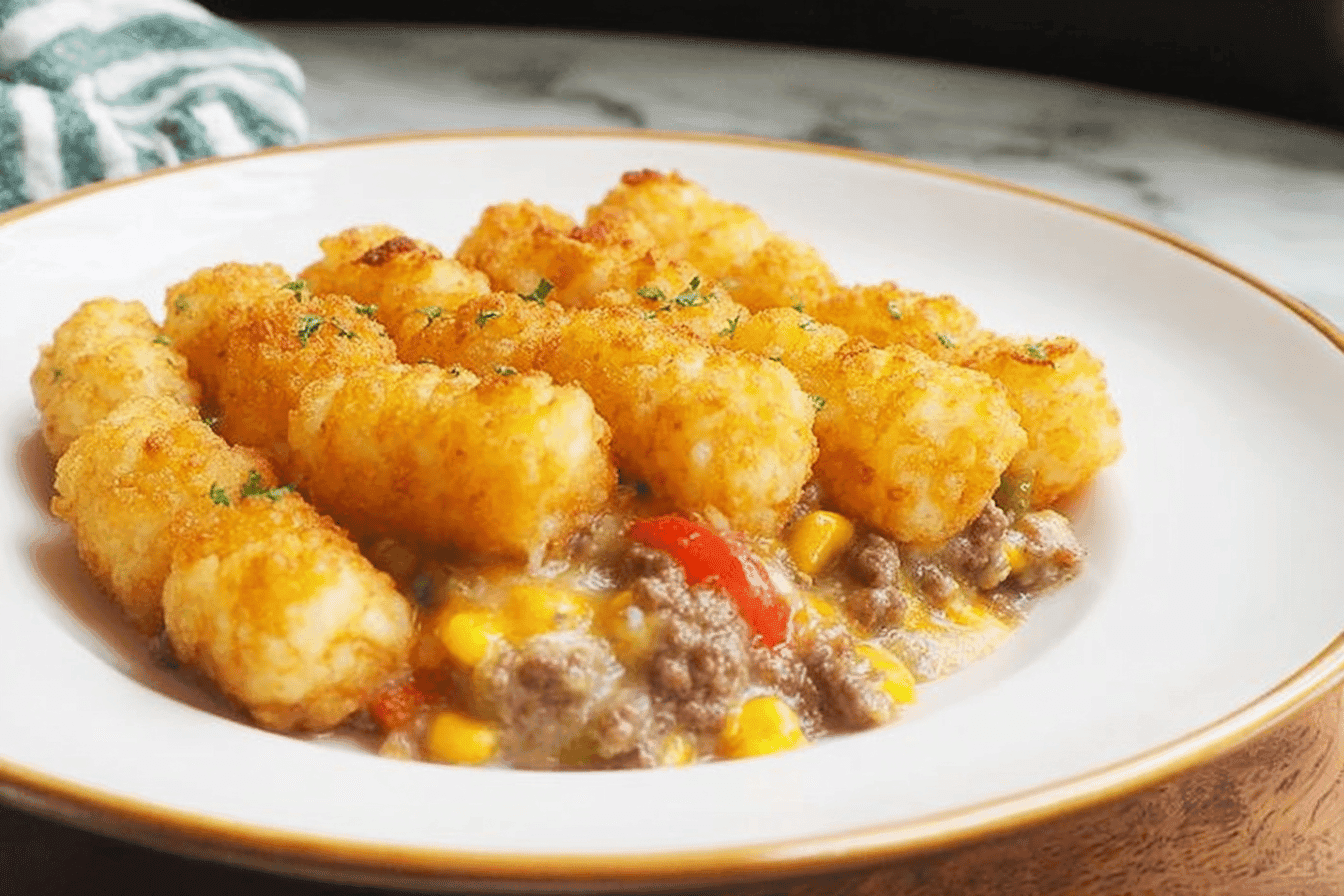 Delicious Tater Tot Casserole with Ground Beef