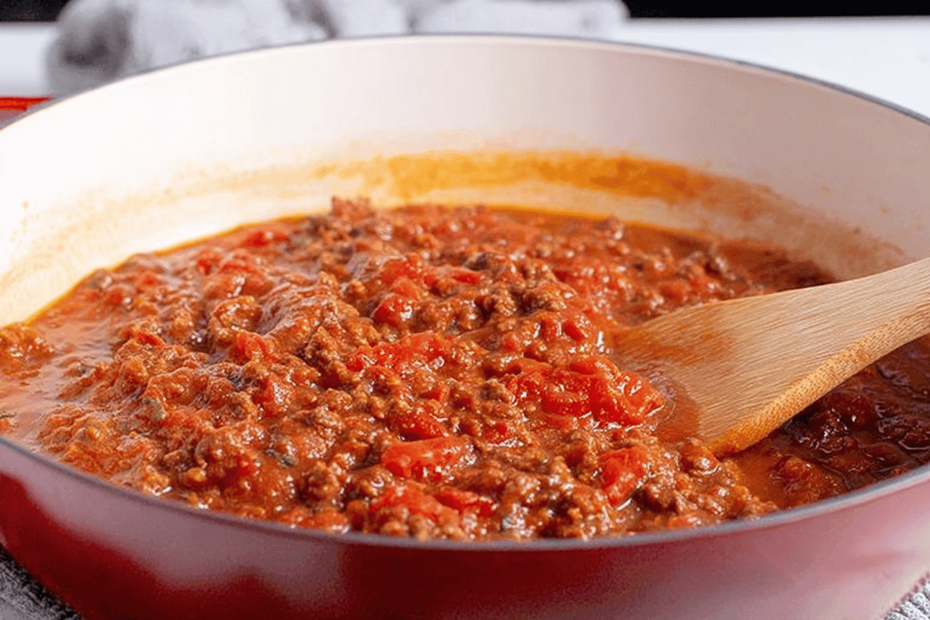 Easy Homemade Spaghetti Meat Sauce Recipe